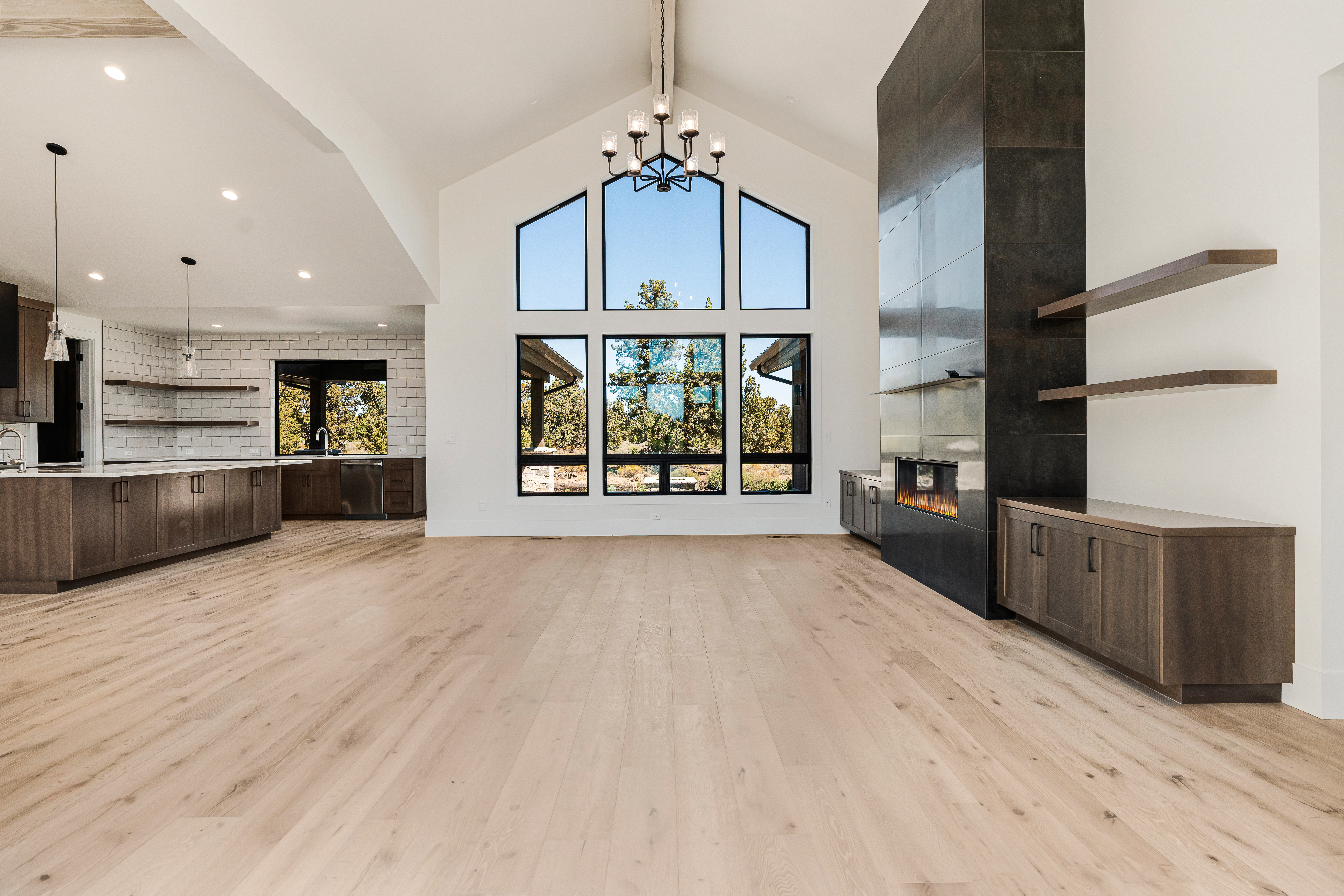 Luxury Entryway With Fireplace | Calibrated Construction